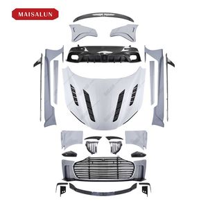 Actualización de alta calidad a estilo M, kit de carrocería de media fibra de carbono para <span class=keywords><strong>Aston</strong></span> <span class=keywords><strong>Martin</strong></span> DB11 con parachoques delantero y trasero, faldas laterales de capó - Product Image 6