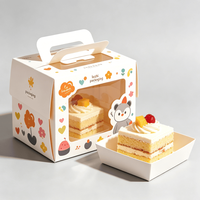 Cajas de Embalaje para Pastelería Personalizadas con Ventana, MOQ Bajo, Cajas de Cartón Blanco para Pasteles de 4, 8 y 10 Pulgadas