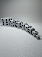 Dés miniatures personnalisés en vrac, 10 mm, coins carrés en plastique, dés D6, dés à points pour jeux de casino et jeux de société