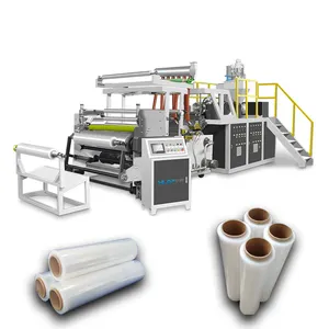 Hot sales 150~320kg/hr Stretch plastic film making machine 200m/min 500-1500mm stretch film making machine