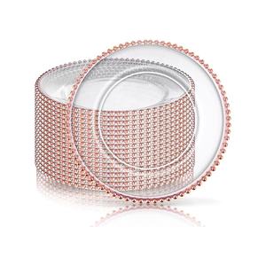 Wholesale Reusable Plastic Plates Hard Plastic Wedding Party Decoration PS Round Charger Plates - Product Image 1
