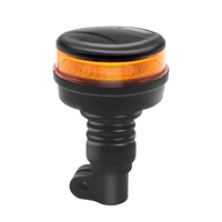 Emark SAE Camión Remolque Intermitente Advertencia Strobe Beacon Light 36LED Ámbar Giratorio Lámpara de Emergencia Tornillo Montaje Magnético 10-30V