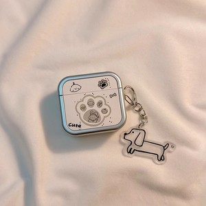 Nouvelle <span class=keywords><strong>coque</strong></span> de protection pour écouteurs motif empreintes de pattes de chat et de chien, <span class=keywords><strong>couple</strong></span> de dessins animés mignons - Product Image 6