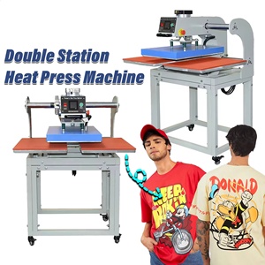 Pneumatique <span class=keywords><strong>30x40</strong></span> 40x40 40x60 40x80 50x70 60x80cm Double Station Presse à chaud grand format pour T-shirt Oreillers Vêtements Jeans - Product Image 6