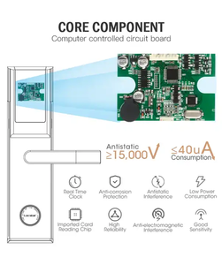 An Ninh cao RFID thẻ khách sạn khóa cửa, điện tử kỹ thuật số thẻ chìa khóa thông minh khách sạn hệ thống khóa với tthotel Wifi app phần mềm - Product Image 5