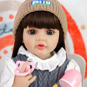 Lifereborn 22 ''<span class=keywords><strong>Reborn</strong></span> Toddler Dolls Textura de piel auténtica Cute Baby Girl Toys <span class=keywords><strong>Reborn</strong></span> Baby Dolls para niñas - Product Image 4