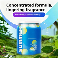 Diffuseur d'air pour voiture en forme de canette de cola créative, décoration aromathérapeutique solide, parfum longue durée pour l'intérieur du véhicule