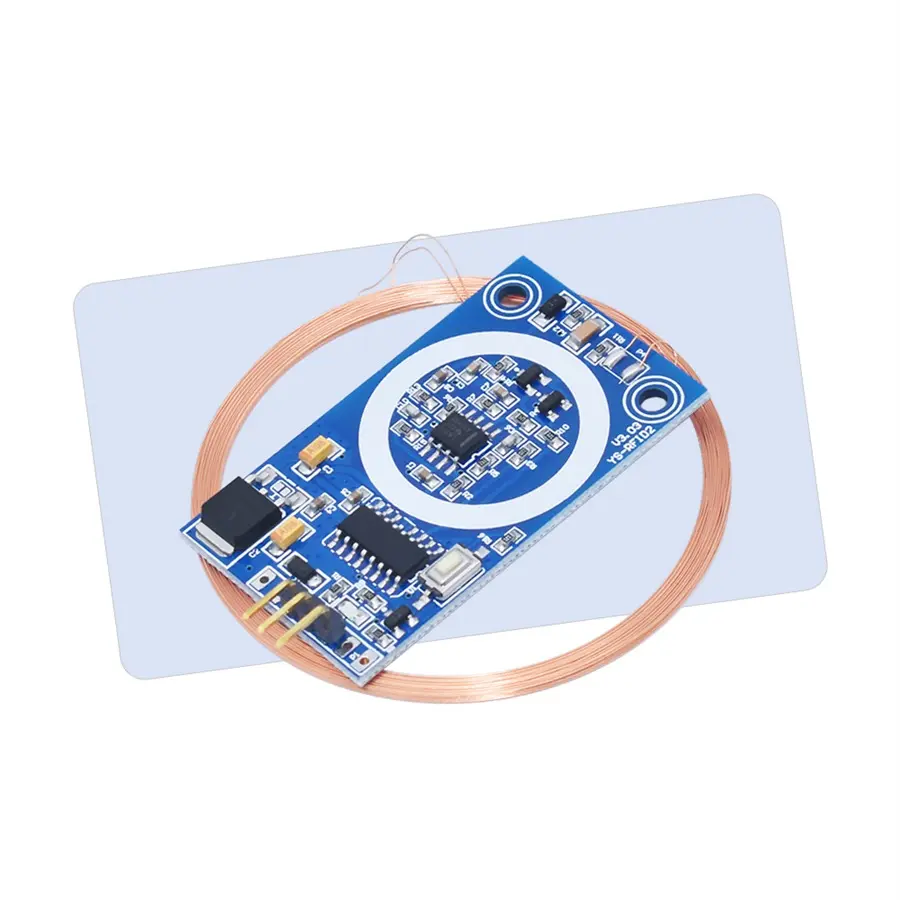 DC 5V 12V ID 카드 디코더 RFID 리더 모듈 125KHz TK4100 RF UART IO 출력 보드 액세스 제어 DIY 수정