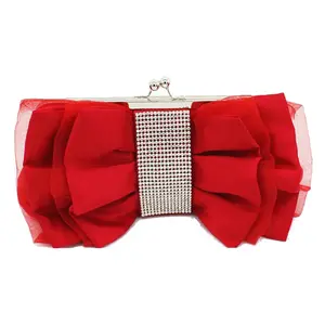 Slik Designer Luxury Evening Bag Rhinestone Floral Beauty Clutch Bag For Women Elegant Crystal HandBag Party Purse