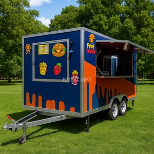 Carrito de Hot Dogs, Camión Usado para Hamburguesas, Remolque Móvil para Venta de Frutas y Bebidas, Remolque de Comida con Cocina Completa y Refrigerador - Product Image 2