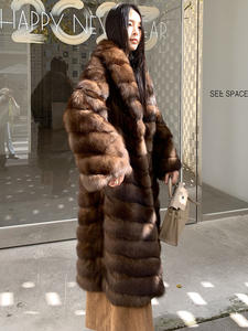 Cappotto Invernale di Lusso in Finta Pelliccia di Zibellino, Viola, Spesso e Caldo, Elegante e Sexy - Product Image 4