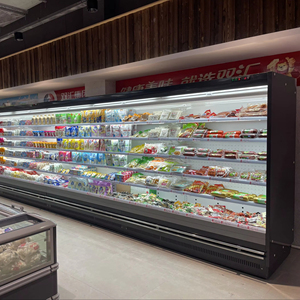 Réfrigérateur droit d'armoire de réfrigérateur commercial de Multideck de conception attrayante pour le réfrigérateur de légumes de fruits de supermarché - Product Image 4