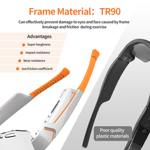 نظارات ذكية متعددة الوظائف بتقنية البلوتوث للاستخدام الرياضي والتنقل، نظارات ستيريو لاسلكية للمكالمات والموسيقى K18 بتقنية البلوتوث - Product Image 3