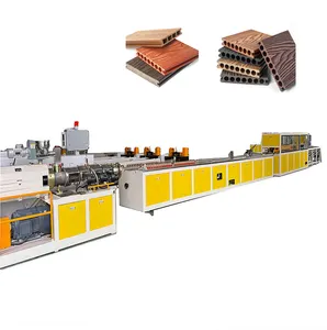 WPC Fence Panel Making Machine PE Vinyl Wood Plastic Composite Board Making Machinery