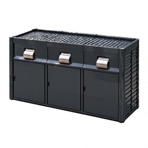 Îlot de gestion des déchets en acier inoxydable écologique de 1100 L en 3 parties, fabriqué par un fabricant turc - Product Image 1