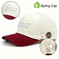 Gorra de Golf Impermeable de 5 Paneles Unisex Premium con Logotipo Personalizado en Parche de Silicona y Soporte Magnético para Tees, Ideal para Pickleball y Actividades al Aire Libre, Venta al Por Mayor