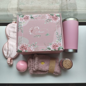 Relaxing Spa <b>Gifts</b> Set 7pcs Birthday <b>Gifts</b> for Woman Mom Wife Girlfriend Sister Her <b>Basket</b> Self Care <b>Gifts</b> - Product Image 1