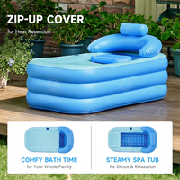 Baignoire pliable durable en PVC haute densité, baignoire pliable pour adultes, spa pliable, baignoire gonflable portable