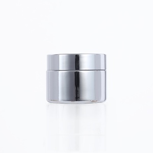 Silver Glass Cream Jar 5-50g Cosmetic Jar Face Cream Glass Bottle Cosmetic Container Makeup Container Empty <b>Nail</b> <b>Glue</b> Jar Travel - Product Image 3