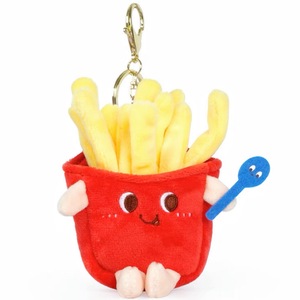 Llavero de peluche con forma de <span class=keywords><strong>hamburguesa</strong></span>, patatas fritas y pan, muñeco de juguete mini para máquina de garras - Product Image 5