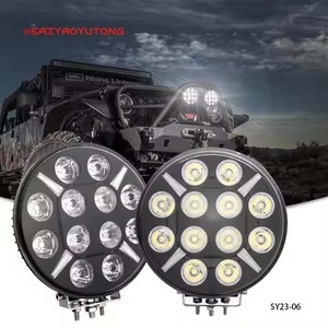 Saiyaoyutong Mới Thêm Extraljus 4X4 LED Đường Nối Xe Đèn Pha 9 Inch Ánh Sáng Màu Hổ Phách Vị Trí Ánh Sáng Nhấp Nháy 24V 100W 5000 - Product Image 5