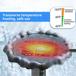 Automatic Deicer System 250 Watt Submersible Thermostat Heater Die Cast Aluminum <b>For</b> Chicken Waterer Bird Bath Farm Animals - Product Image 5