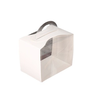 Scatola Pieghevole in <span class=keywords><strong>Cartone</strong></span> Bianco per Torte con Finestra Parzialmente Trasparente, Confezione per Negozi di Dolci e Vendita al Dettaglio di Torte Intere - Product Image 6