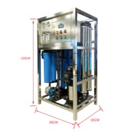 L'eau de rivière, l'eau de pluie et l'eau de puits peuvent tous être filtrées pour obtenir de l'eau pure. Système de filtration par osmose inverse, tension 220V