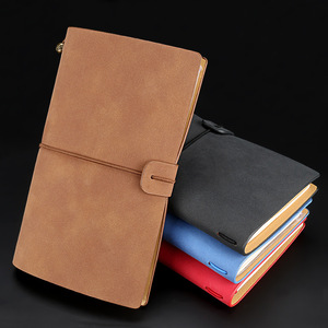 Hot Bán Cổ Điển Máy Tính Xách Tay Bán Buôn A6 Cuốn Sách Du Lịch Nhỏ Treo Trang Trí Notepad Nhật Ký Cừu Ba Tay Ledger Kraft Giấy - Product Image 2