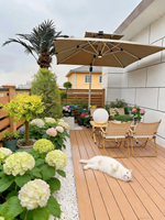 Terrasse en composite, décoration extérieure complète, grain de bois en relief 3D, composite plastique, imperméable, résistant à l'humidité, design moderne