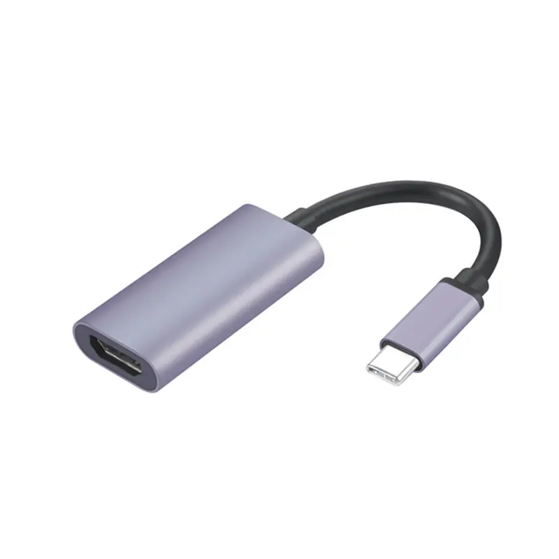 Adaptor Multiport USB C Ke Hdmi, Tipe-c Hdmi Usb C Ke Hdmi, Kartu Penangkap 2 Tipe C 4K 30Hz Konverter Hdmi Ke Kabel USB