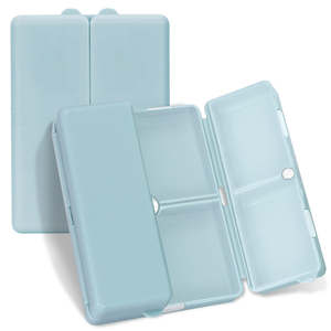 Portable Box <b>7</b>-days for Medicine PP Magnetic Flip Cap Rectangle 10*<b>7</b>*2.5cm Blue Green <b>Tablet</b> Covers Cases Travel Pill Storage - Product Image 1