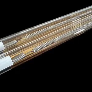 REMA Best seller parti riscaldatore elettrico da 900mm 1200w medio onda lampada riscaldante al quarzo rivestita in oro