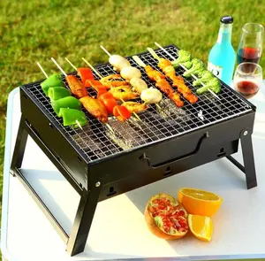 Barbecue portable pour l'extérieur, au charbon de bois, résistant, ustensile de cuisine