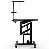 Table de toilettage pour animaux de compagnie, table ronde de toilettage pour chats et chiens, table de toilettage électrique à levage pour le séchage des poils d'animaux