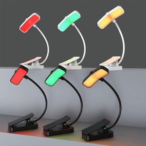 EGH Portable Student Bedside Clip Book Light Modern Style Three Level Dimming Amber LED Reading Lamp with Eye Care Feature - Product Image 1