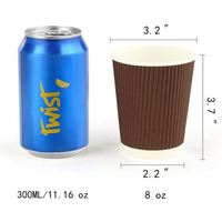 Juego de Tazas de Café Resistentes al Calor, Fundas para Tazas de Café Caliente, Bolsa de Papel Kraft Popular para Panadería Resistente al Calor