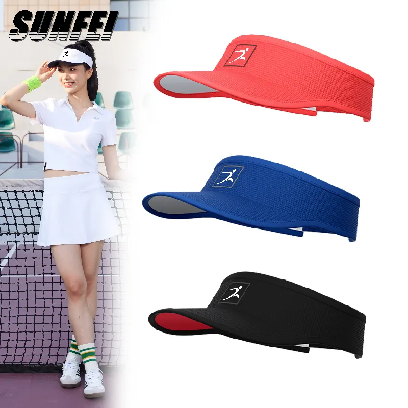 Sunfei özel Logo beyzbol boş silindir şapka yaz güneşlik kapağı spor Golf kap içi boş şapka açık maraton spor şapka giymek