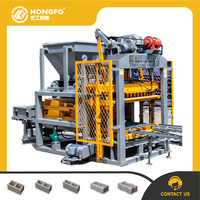 Machine à blocs de ciment hydraulique Qt4-25 à vente chaude pour briques autobloquantes pour l'Amérique du Sud