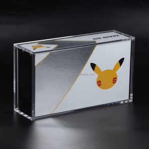 Étui en acrylique UPC 151 Pokémon Charizard TCG <span class=keywords><strong>Celebrations</strong></span>, étui en acrylique transparent avec couvercle magnétique, étui magnétique Pokémon UPC - Product Image 1