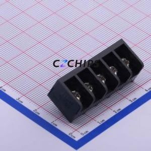 JL762-76205BA1 Barrier Terminal Block Through hole Component (THT),P=7.62mm Connector Three Sides 7.62mm 1x5P Straight Pin - Product Image 1