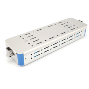 Vendita calda strumenti per laparoscopio vassoio contenitore per sterilizzazione in acciaio inox scatola per attrezzature chirurgiche in alluminio scatola sterilizzata - Product Image 3