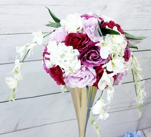 Center <span class=keywords><strong>de</strong></span> <span class=keywords><strong>table</strong></span> en boule <span class=keywords><strong>de</strong></span> fleurs violets 35cm, décorations d'arrangement <span class=keywords><strong>de</strong></span> scène <span class=keywords><strong>de</strong></span> mariage, <span class=keywords><strong>centre</strong></span> <span class=keywords><strong>de</strong></span> vigne suspendue pour décorations d'arrière-plan - Product Image 5