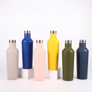 Bouteille d'eau hexagonale en diamant personnalisée de 500 ml, gobelet isotherme en acier inoxydable, design unique à facettes pour les cadeaux sportifs - Product Image 1