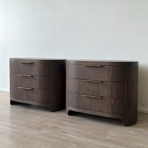 RH cổ Breton đầu giường-đau khổ gỗ Bàn Cạnh Giường ngủ với lưu trữ ẩn" - Product Image 2