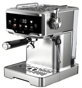 Máquina de Café Espresso em Aço Inoxidável + Espumador 20Bar Construção à Prova de Ferrugem Investimento Vitalício para Uso Diário - Product Image 1