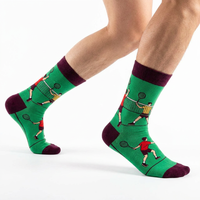 Chaussettes unisexes à motifs multisports, chaussettes fantaisie pour le basketball, le football, le golf, le tennis, en coton, chaussettes décontractées, logo personnalisé, OEM, cadeau