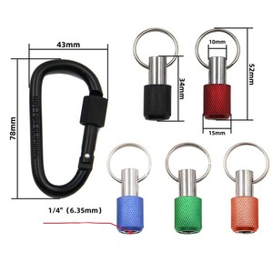 Portapuntas de destornillador de liberación rápida con vástago hexagonal de 1/4'' y cabezal magnético, llavero de cambio rápido, envío directo - Product Image 2