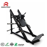 Machine à Squat Hack Professionnelle à Charge de Plaques en Acier, Inclinaison 45 Degrés, Capacité de Sécurité Réglable 300 kg pour Entraînement de Force en Salle de Sport