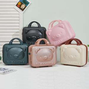 Maleta <span class=keywords><strong>Infantil</strong></span> ALL PASS con Diseño de Oso de Dibujos Animados, Maleta Pequeña de 14 Pulgadas con Caja de Regalo, <span class=keywords><strong>Estuche</strong></span> de Almacenamiento para Niños, <span class=keywords><strong>Estuche</strong></span> de <span class=keywords><strong>Maquillaje</strong></span> y Cosméticos - Product Image 3
